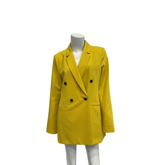 BCBGMaxAzria Jackets & Blazers - Bcbgmaxazria 'Carley' Yellow Boyfriend Blazer Size M